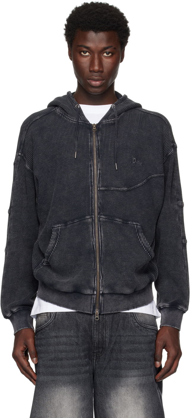 Dime Premium Waffle Zip Hoodie