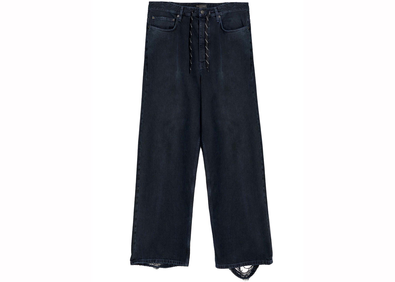Дънки Balenciaga Baggy Drawsting Jeans Blue Denim Черно | 786643TQW592470, 0