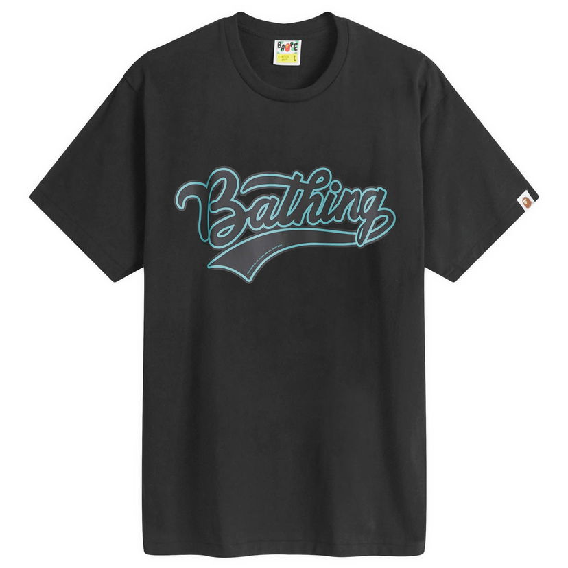 Тениска BAPE A Bathing Ape Varsity Baseball Logo T-Shirt Черно | 001TEK301046M-BLK