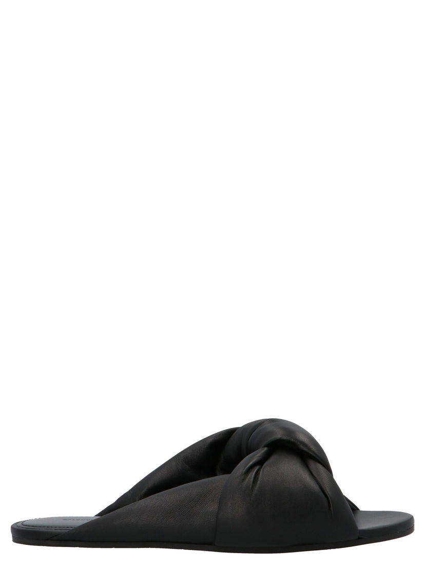 Кецове и обувки Balenciaga Leather Knot Sandals Черно | 636576WA2M01000