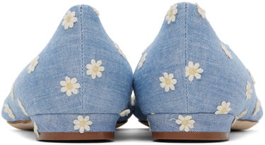 Облекло Manolo Blahnik Manolo Blahnik Hangisiflat Daisy Ballerina Flats Синьо | 124-2560-0001, 1