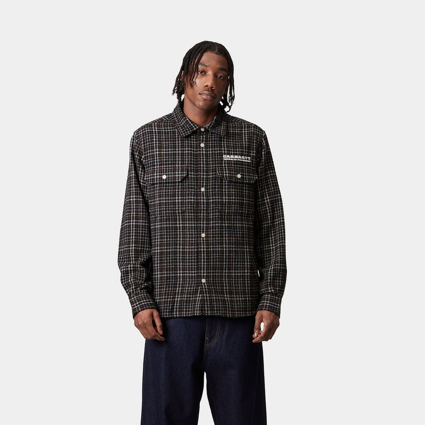 Риза Carhartt WIP Carhartt WIP Runaway Millett Long Sleeve Shirt Кафяво | I034383_4