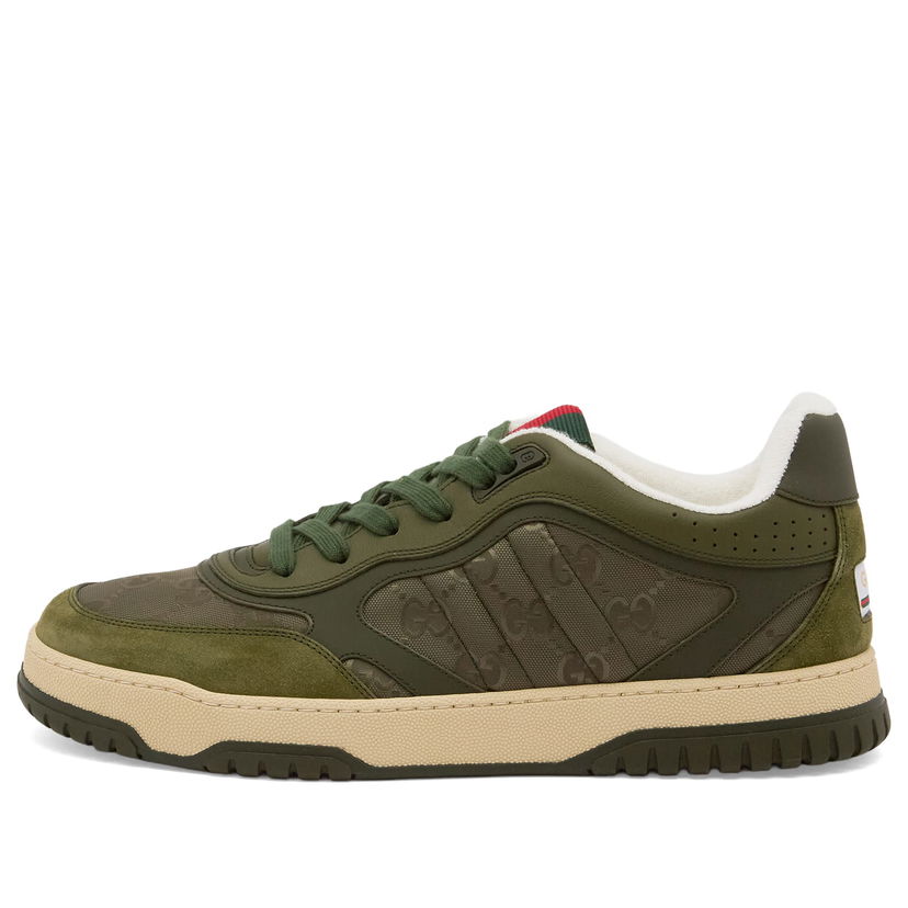 Кецове и обувки Gucci Re-Web Sneaker Зелено | 831661-AAEX3-3343