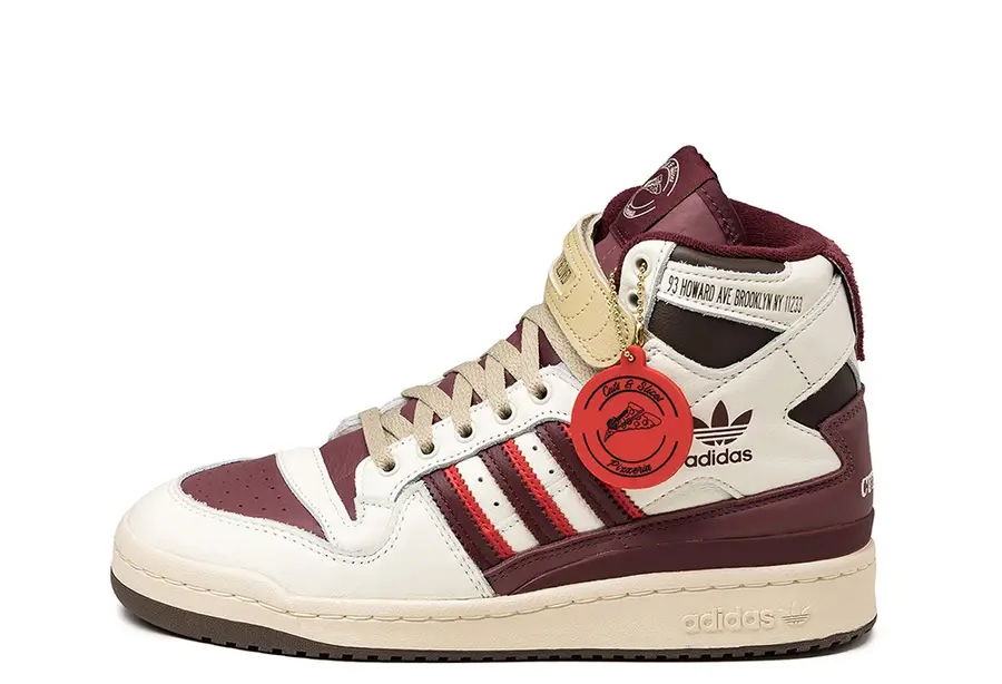 Кецове и обувки adidas Originals Forum High "Cuts & Slices" Бургунди | FZ6567, 1