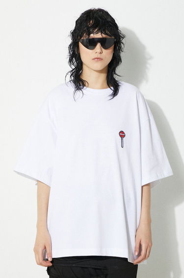 Тениска Fiorucci Fiorucci Lollipop Patch Boxy T-Shirt Бяло | M01FPTSH103CJ01WH03, 0