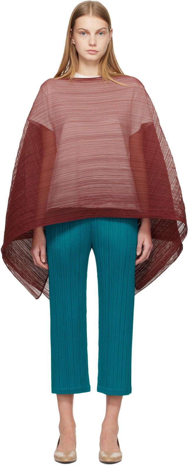 Madame-T October Pleated Poncho Top
