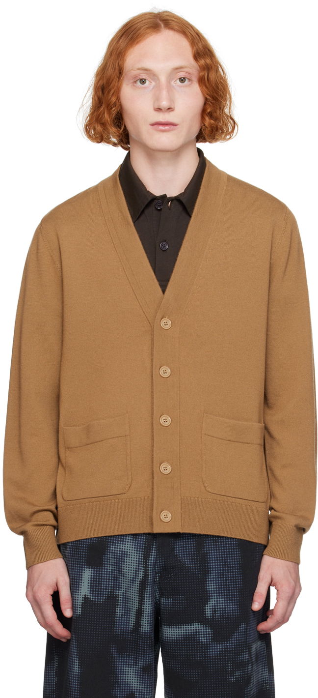 Пуловер Dries Van Noten Brown Merino Wool Cardigan Бежово | 242-021206-9700