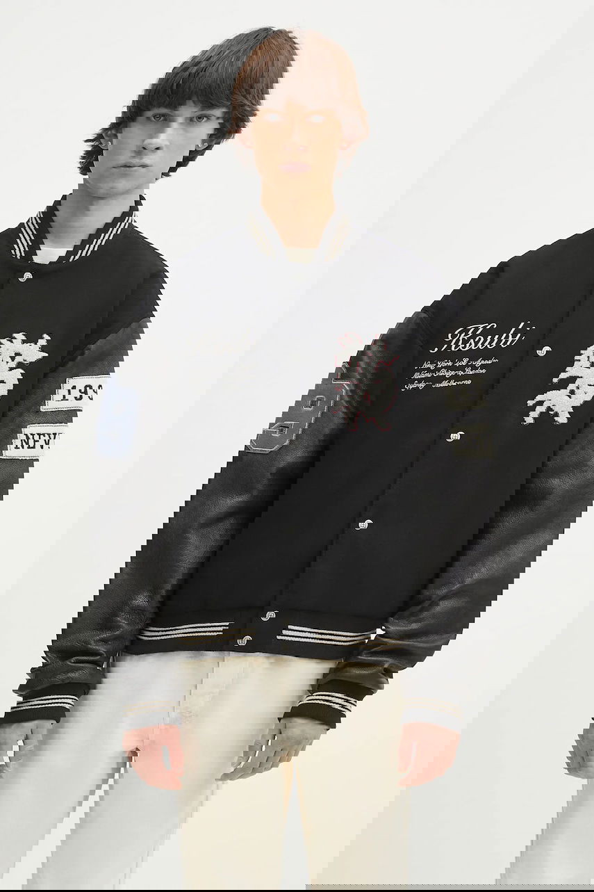 Яке бомбър Ksubi KSUBI Playoff Varsity Bomber Jacket Черно | MSP25JK003, 0