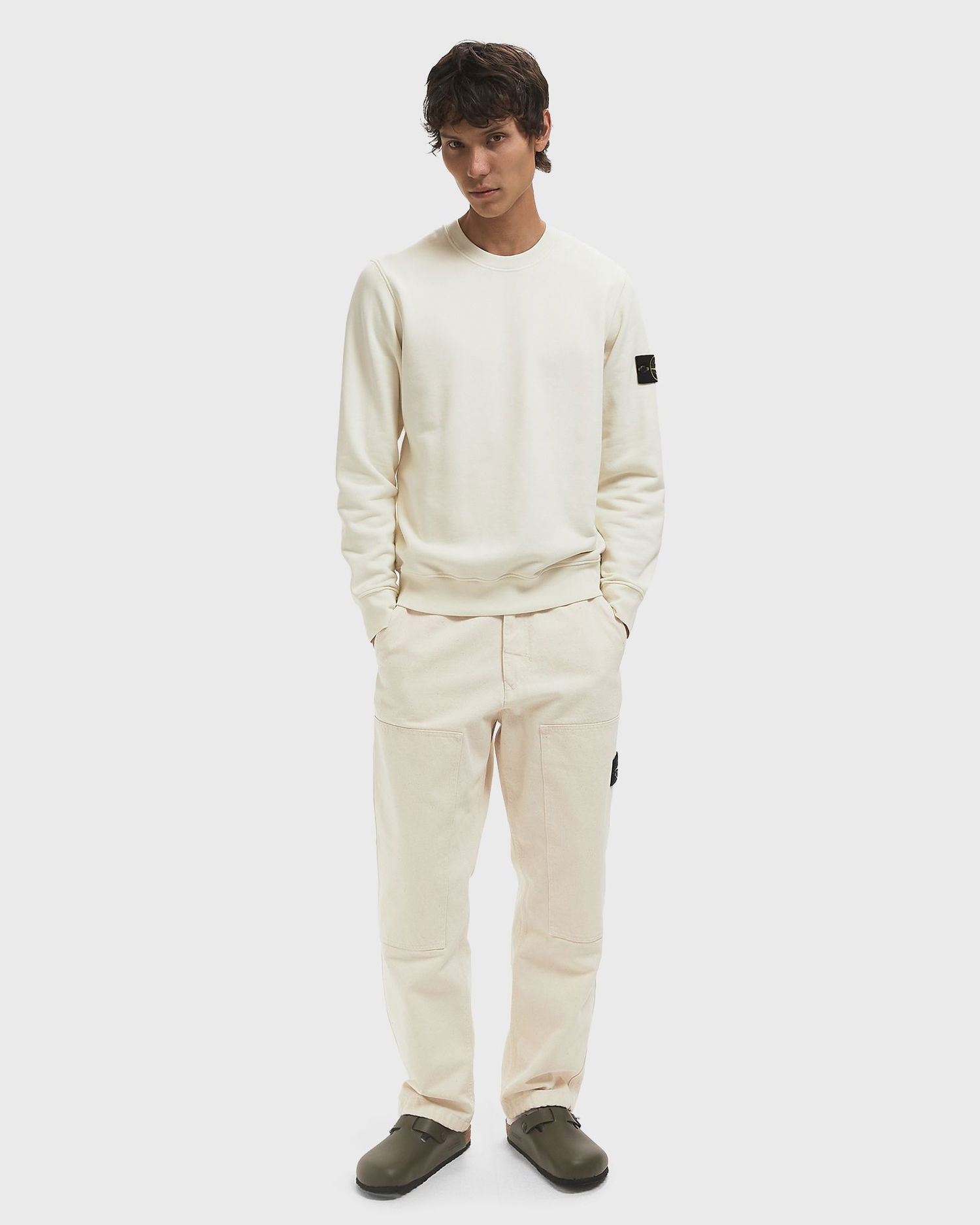 Суитчър Stone Island Stone Island Sweatshirt Бяло | K2S156100060S0051.V0093, 1
