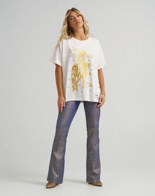 Дънки Wrangler Wrangler x Lainey Wilson Flare Jean Glitter 32 x32 Бяло | 112374944:32:32, 2