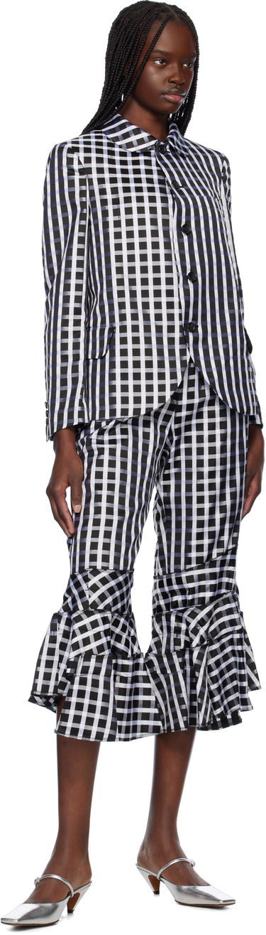 Къси панталони Comme des Garçons Comme des Garçons Check Ruffle Cropped Trousers Черно | RO-P010-051-1, 3