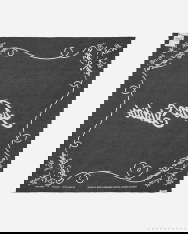 Шал Acne Studios Printed Logo Bandana Черно | CA0304- J83, 2