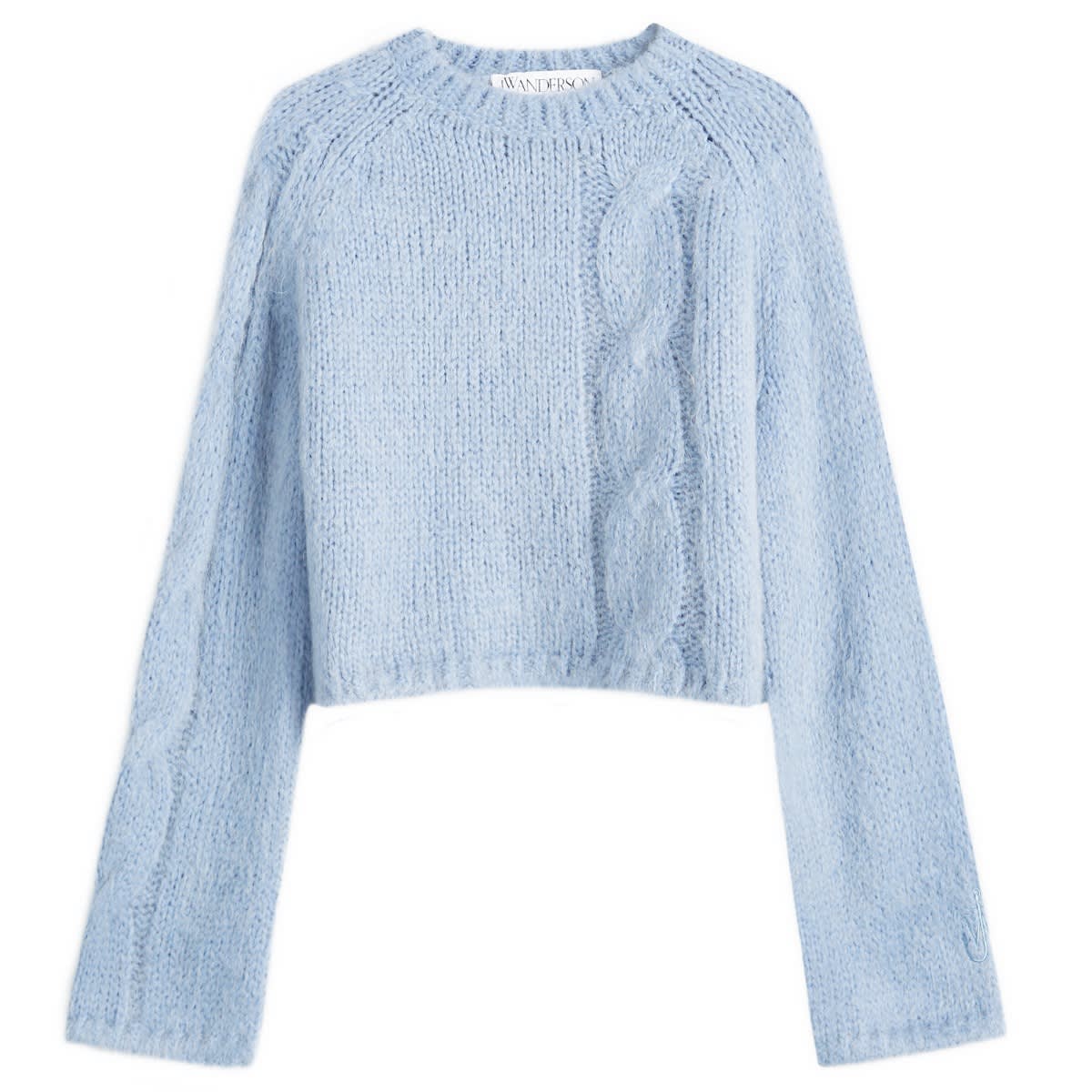 Пуловер JW Anderson Cropped Cable Knit Jumper Синьо | KW1230-YN0314-804, 0