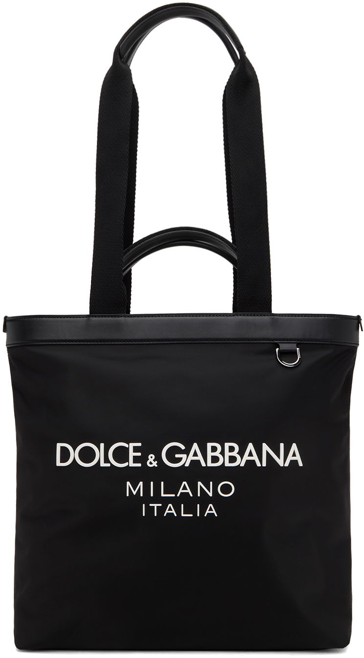 Голяма пазарска чанта Dolce & Gabbana Dolce&Gabbana Logo Tote Bag Черно | BM1640AG182, 0
