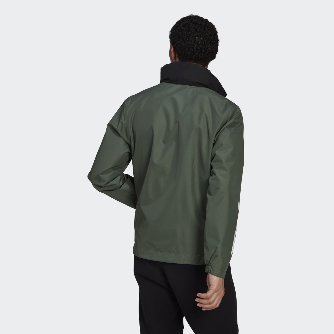 Ветровка adidas Originals BSC 3-Stripes RAIN.RDY Jacket Зелено | HG8772, 1