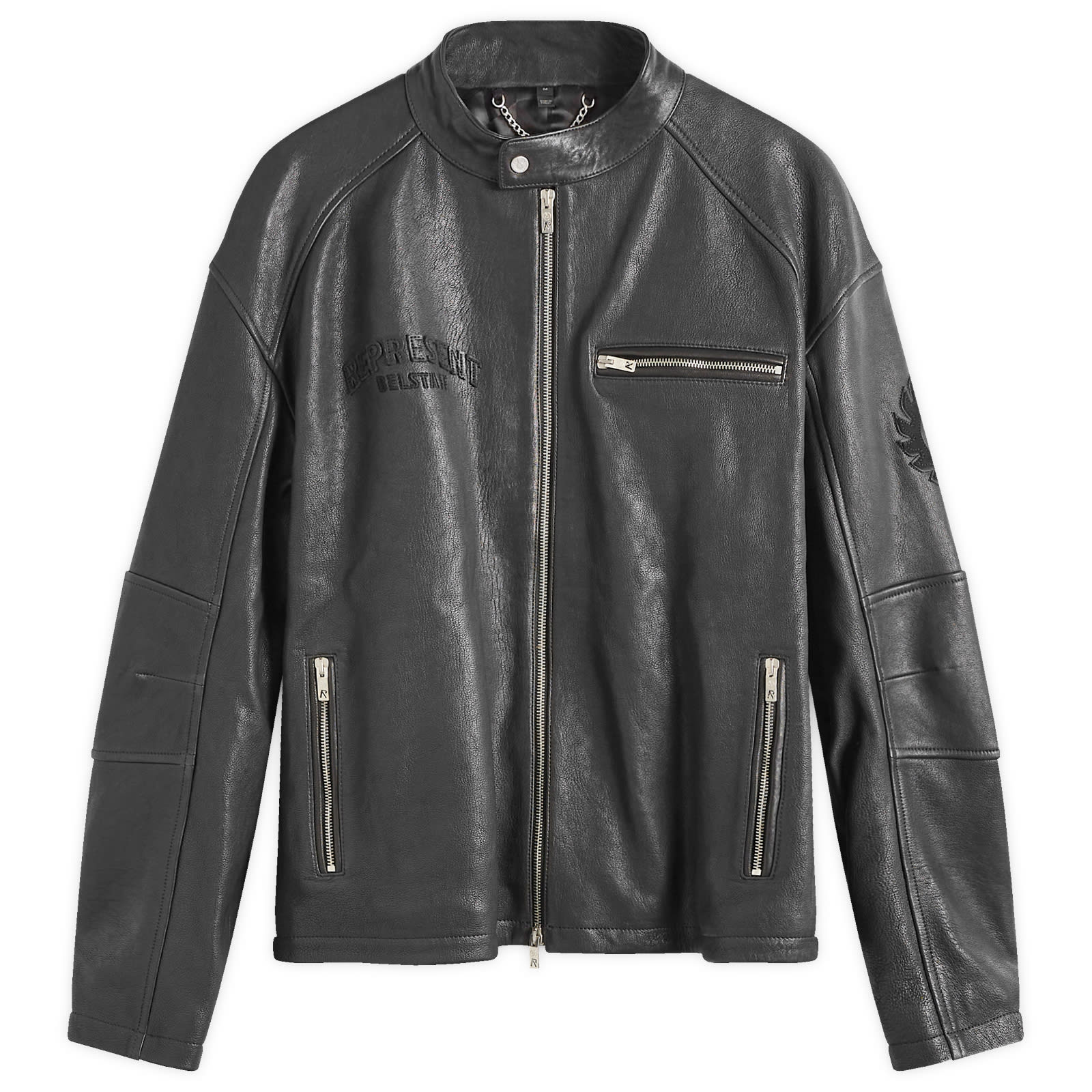 Leather Race Jacket, 0
