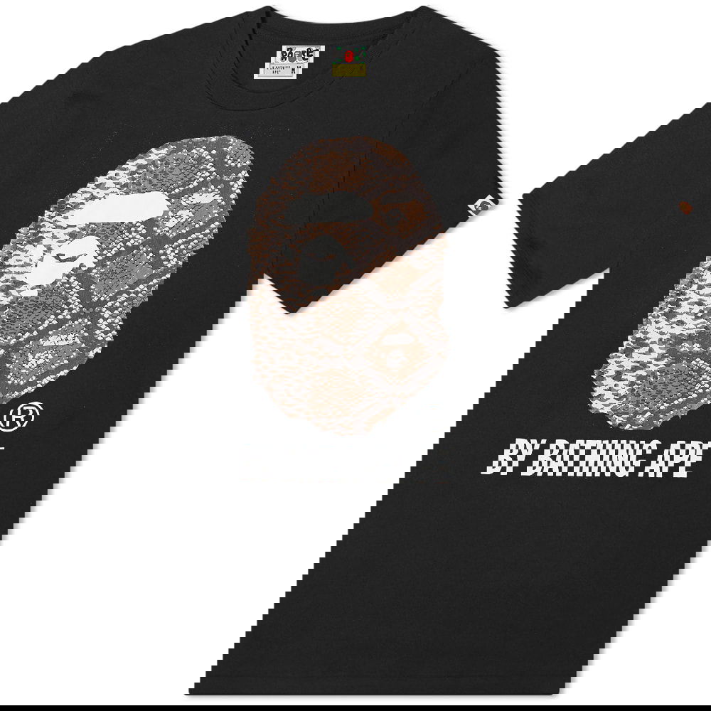 Тениска BAPE A Bathing Ape Snake By Bathing Ape Tee Черно | 001TEI801036M-BBE, 0