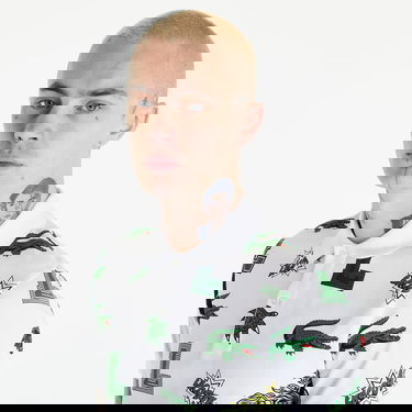 Поло тениска Lacoste Holiday Crocodile Print Polo Shirt Бяло | PH1464 SBH, 2