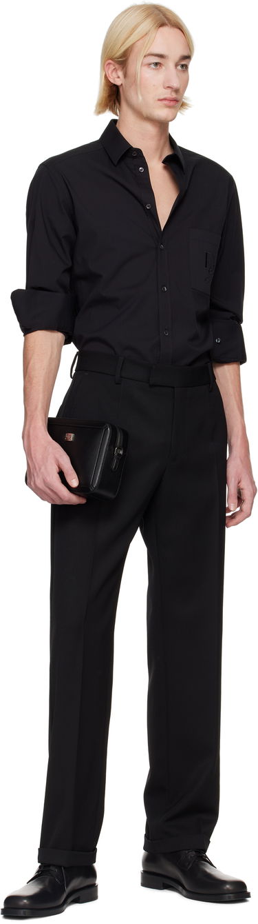 Панталони Dolce & Gabbana Dolce&Gabbana Virgin Wool Dress Trousers Черно | GP0B8TFU208, 3