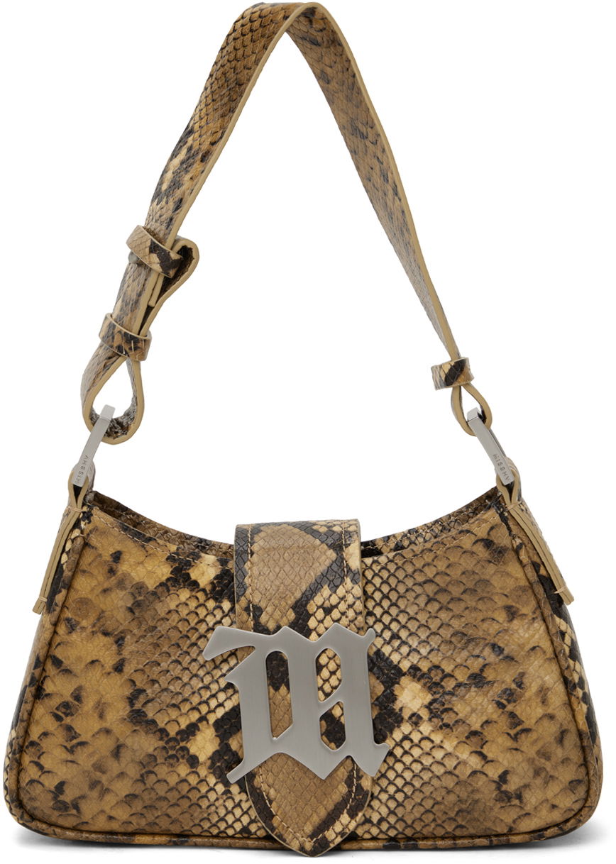 Чанта през рамо MISBHV Snake-Embossed Bag Кафяво | 240A431, 0