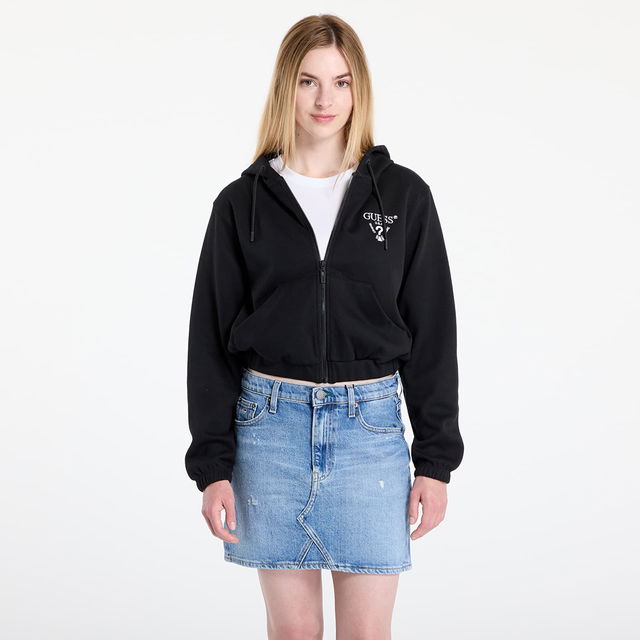 GUESS Roberta Full Zip Crop Sweatshirt