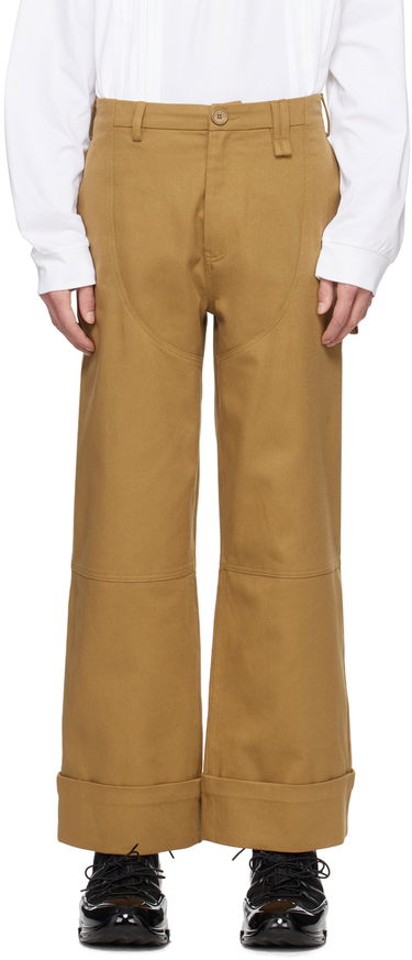 Панталони Simone Rocha Simone Rocha Four-Pocket Wide-Leg Trousers Кафяво | 4101 1074, 0