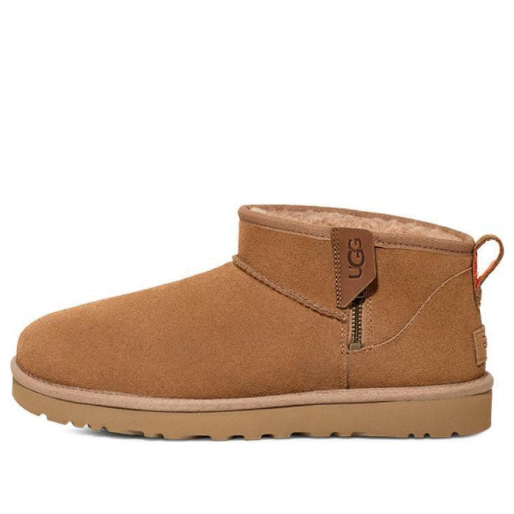 Кецове и обувки UGG Classic Ultra Mini Zip Boots Кафяво | 1143984-COGS