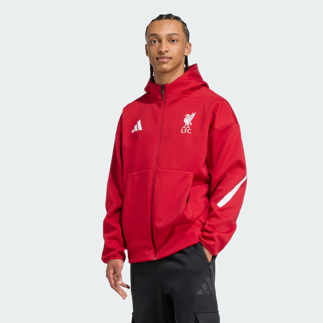 Яке adidas Performance Liverpool FC Z.N.E. Anthem Jacket Червено | JW5484, 0