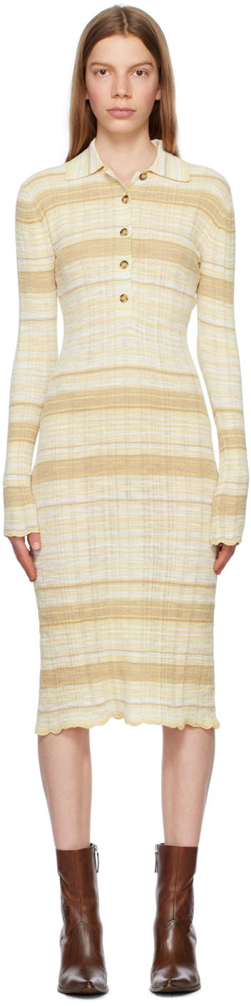 Pокля Acne Studios x SSENSE Midi Dress Бежово | FN-WN-DRES000896, 0