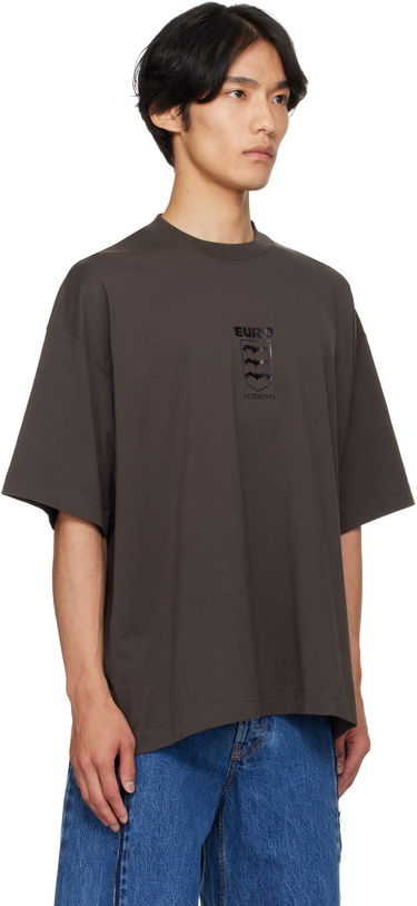 Тениска VETEMENTS Vetements Bats Logo Regular T-Shirt Кафяво | UH76TR650C, 1