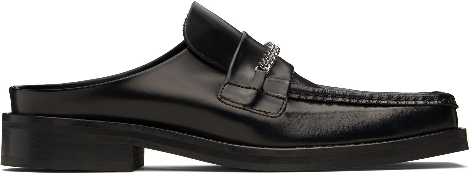 Кецове и обувки Martine Rose Martine Rose Square Toe Chain Mules Черно | 1025LP11001M, 0