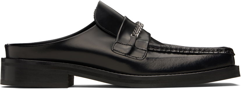 Кецове и обувки Martine Rose Martine Rose Square Toe Chain Mules Черно | 1025LP11001M