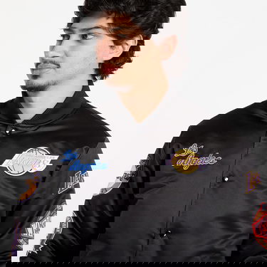 Яке бомбър Mitchell & Ness NBA Blackout Heavyweight Satin Jacket Los Angeles Lakers Черно | JK15027-LALBLCK, 1