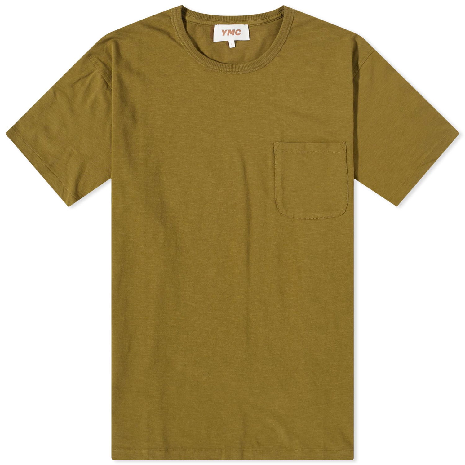 Тениска YMC Wild Ones T-Shirt With Pocket Зелено | P6AZG-30, 0