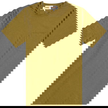 Тениска YMC Wild Ones T-Shirt With Pocket Зелено | P6AZG-30, 0