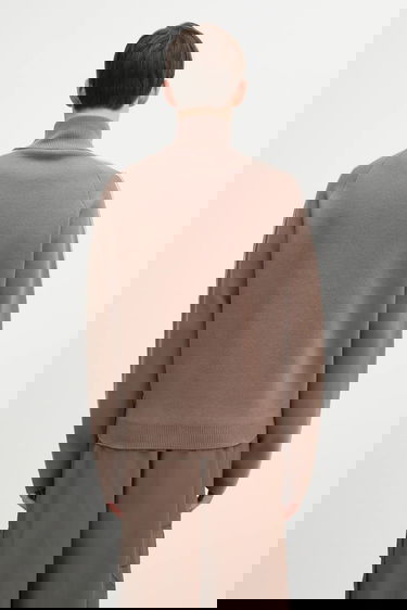 Яке Puma PUMA x REPRESENT High-Neck Knit Track Jacket with Chevron Stripes Кафяво | 632543, 2