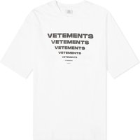 Тениска VETEMENTS Pyramid Logo T-Shirt Бяло | UE64TR140W, 1