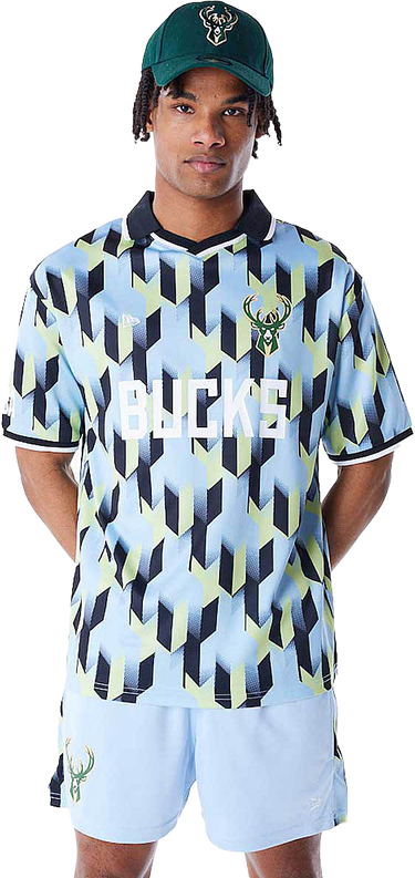 Фланелка New Era Milwaukee Bucks Patterned Soccer Jersey Многоцветен | 60565026-60565026, 0