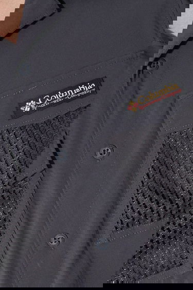 Риза Columbia Painted Peak Short Sleeve Shirt with Mesh Pockets and Classic Collar, Regular Fit Сиво | 2074541, 5