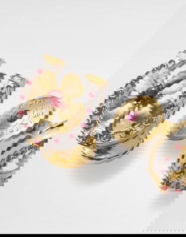 Бижута Dolce & Gabbana Dolce & Gabbana Good Luck Horseshoe Cufflinks with Rubies and 18K Gold Многоцветен | WFKG1GWRUB1ZOO00, 1