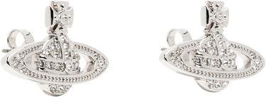 Обеци Vivienne Westwood Mini Bas Relief Silver Earrings Металик | 62020033-02P116-CN, 2