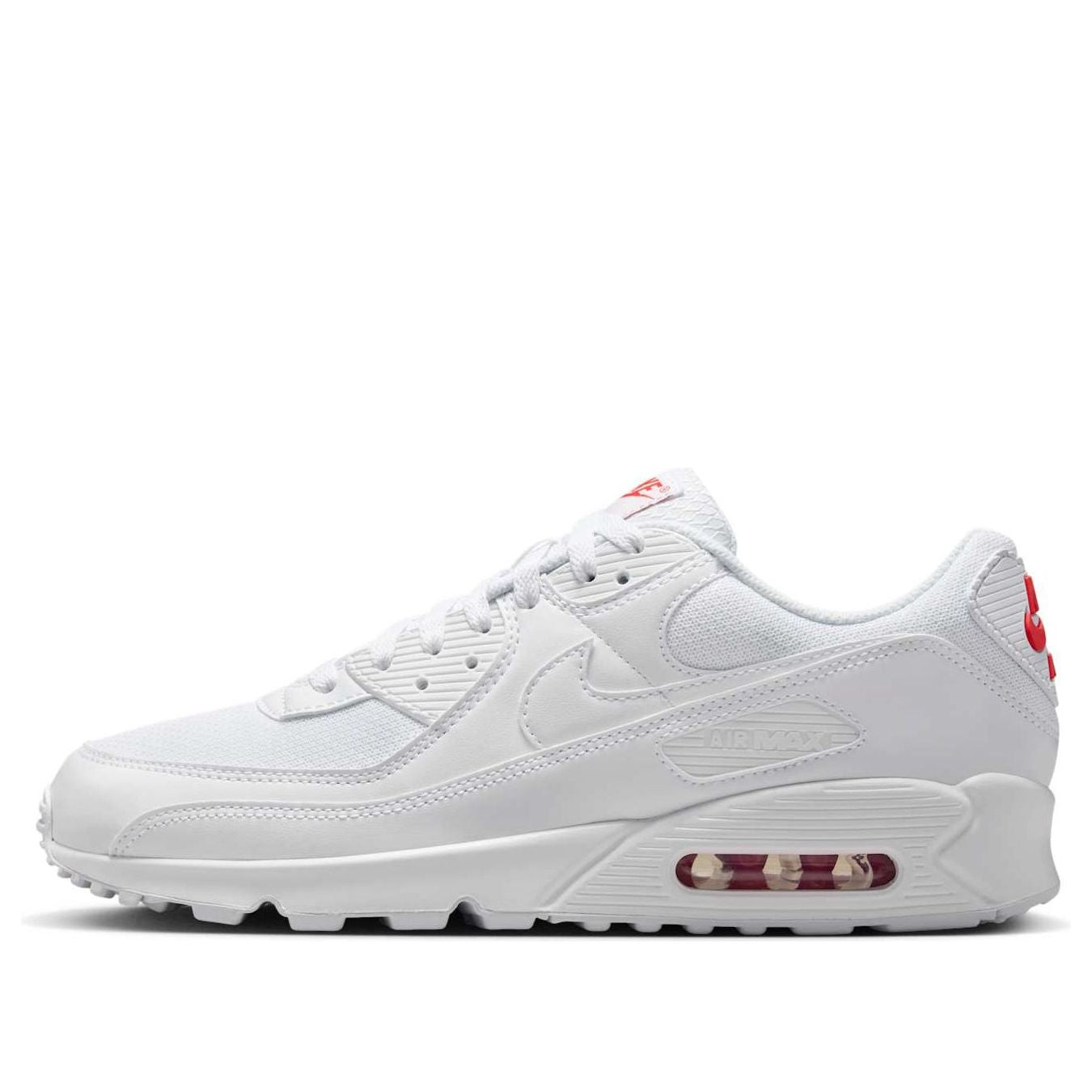 Кецове и обувки Nike Air Max 90 'White Light Crimson' Бяло | DM0029-118, 0