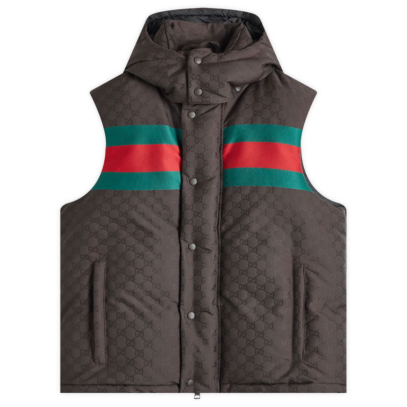 Жилетка Gucci Jacquard Down Vest Черно | 794827-Z8BTE-2159