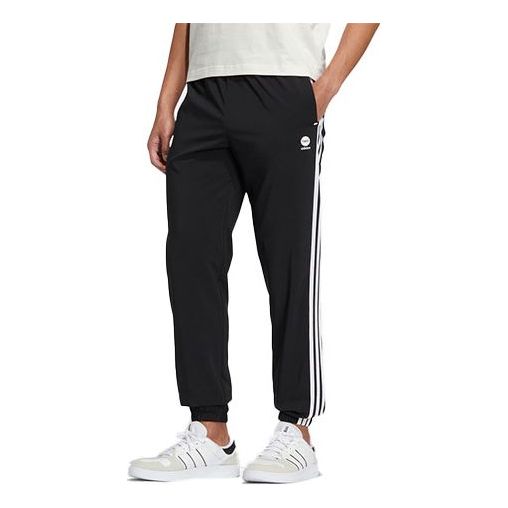 Панталони adidas Originals Neo Casual Woven Stripe Pants Черно | HS6839