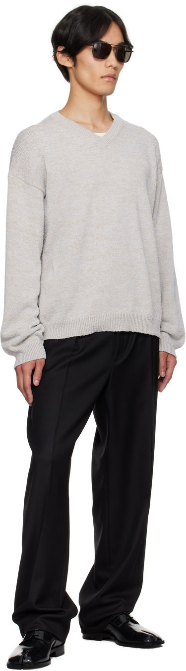 Пуловер Maison Margiela Maison Margiela V-Neck Sweater Сиво | S50HN0019 M13152, 3
