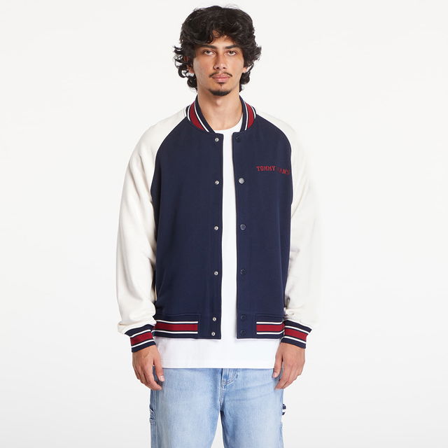 Relaxed Circle T Varsity Bomber Dark Night Navy