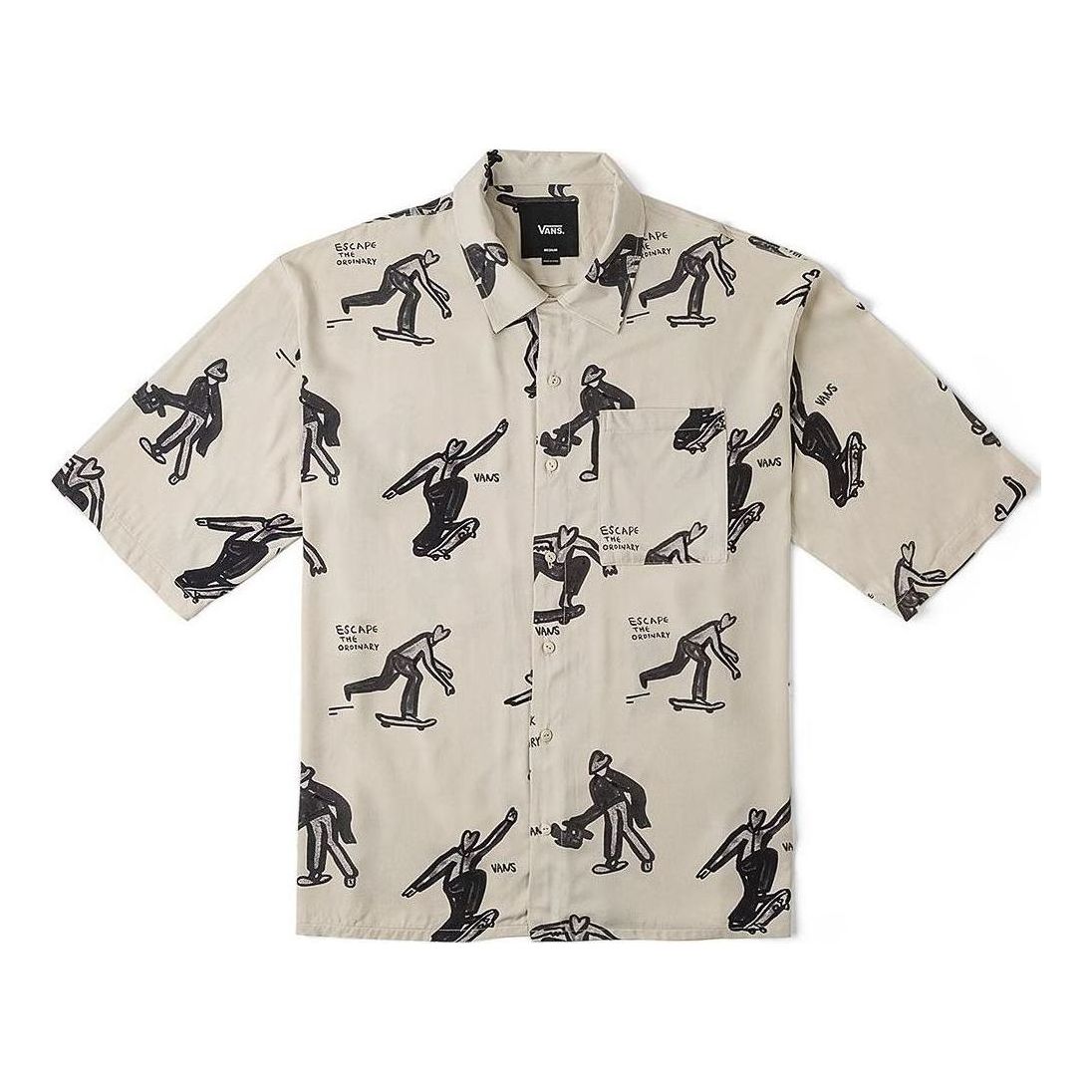 Риза Vans Artist Collection Short-Sleeved Shirt Бежово | VN000J2XDGG, 0