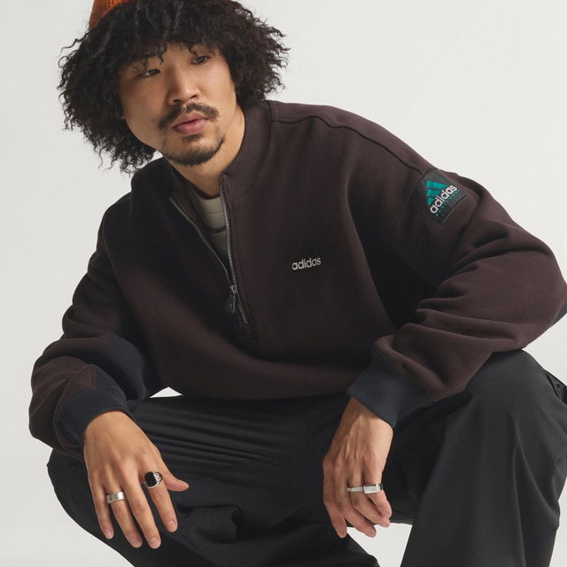 Equipment Blocked Half-Zip Sweatshirt