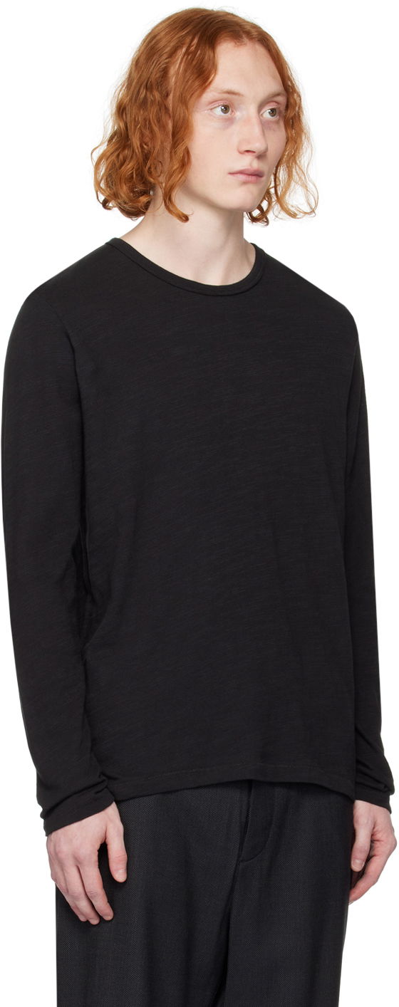 Тениска rag & bone Rag & Bone Classic Flame Long Sleeve T-Shirt Черно | MBC20PT176JT75, 1