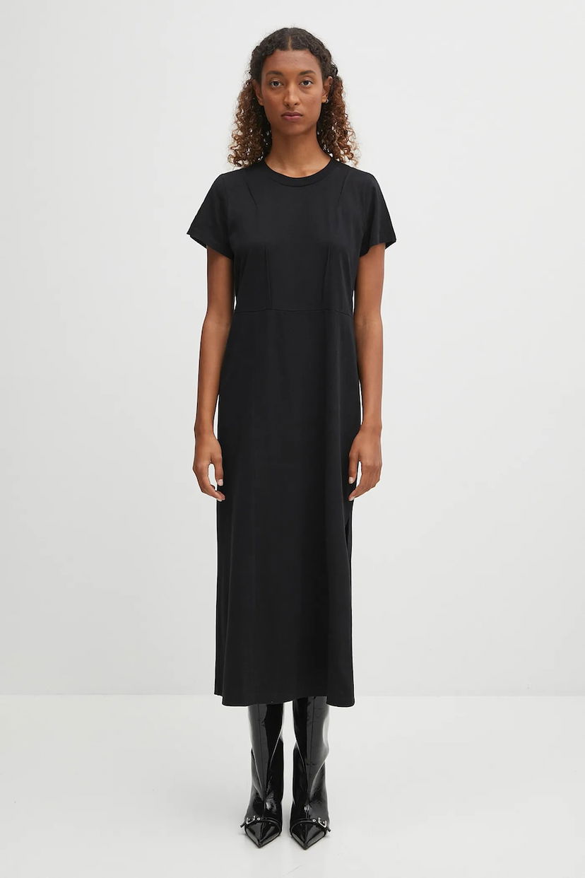 Pокля Maison Margiela MM6 Maison Margiela Midi Dress Черно | S52DD0068.M20050.900